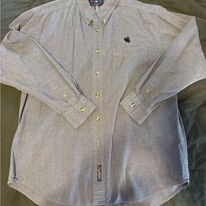 Vintage Apple Computer Employee Mens
Button Down Blue Long Sleeve Shirt Large
